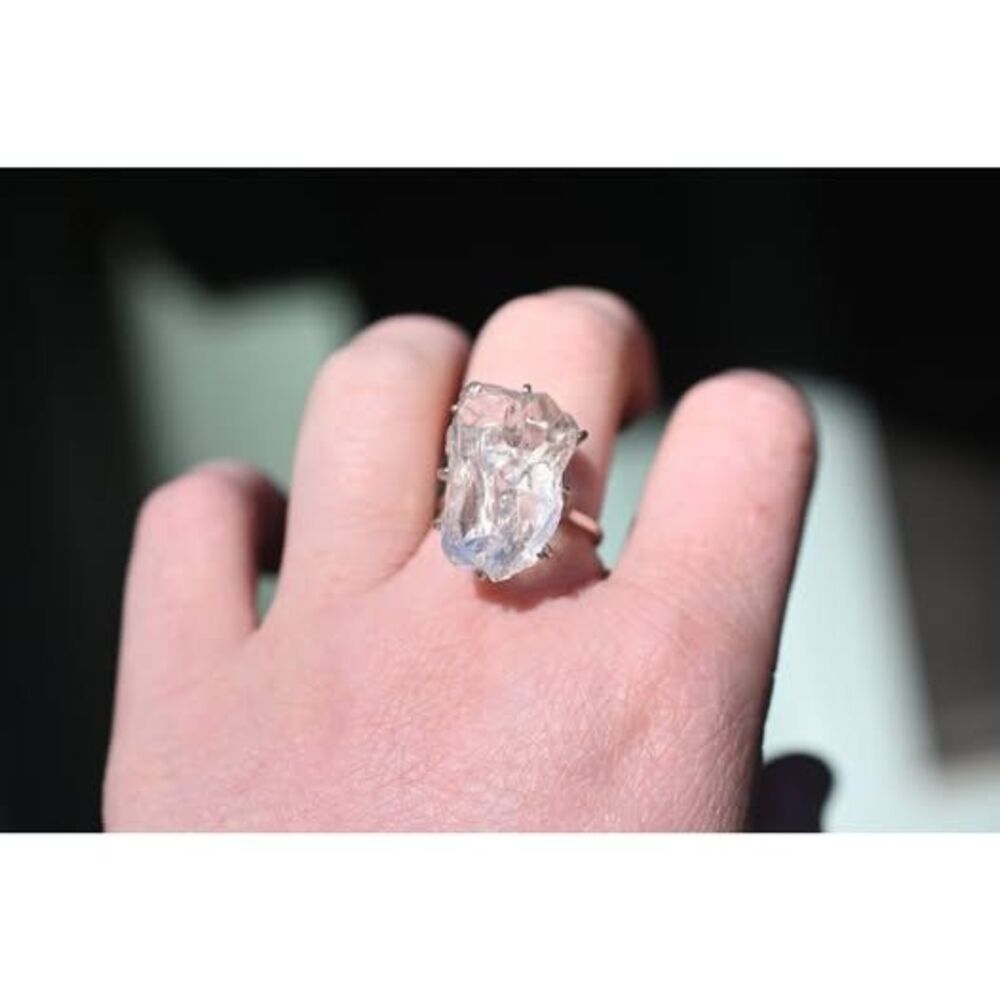 23x16x11mm or 24 carat Raw Lake County Diamond Ring